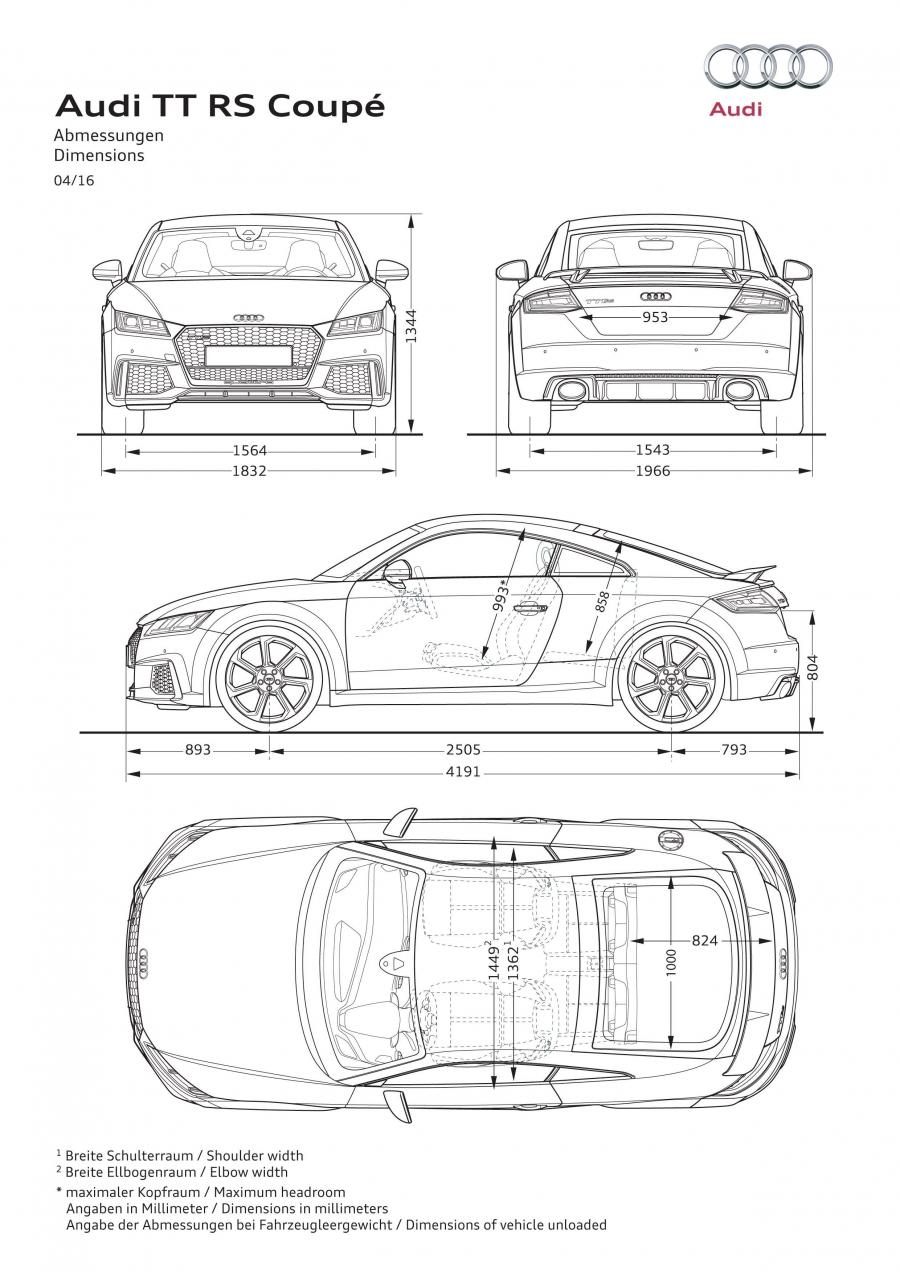 Схема Audi TT RS Coupe (8S) 2016 года  (WW) (фото 54 из 57)